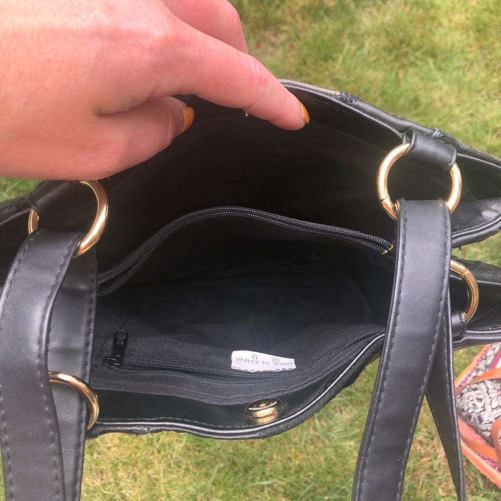 Vintage Leather Patchwork Purse - image 6